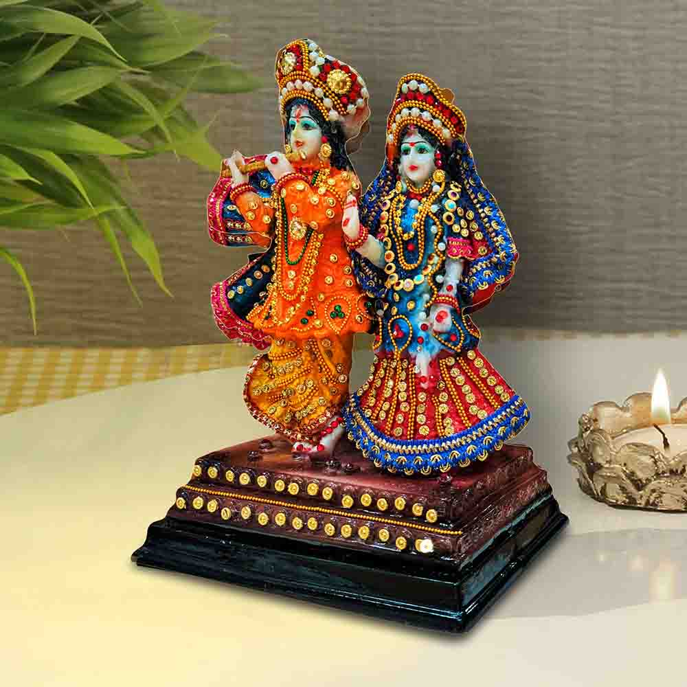 Iskon Lord Radha Krishna Figurine